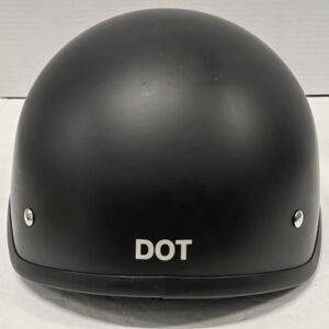 Bilt Motorcycle Scooter German Half Face Crash Helmet Matte Back